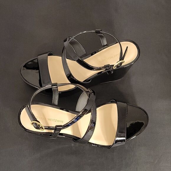 BRAND NEW STUART WEITZMAN WOMEN'S NATURAL AVE 75 WEDGE SANDAL - Picture 10 of 16